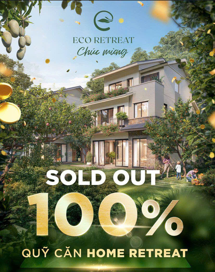 Sold out 100% quỹ căn Home Retreat